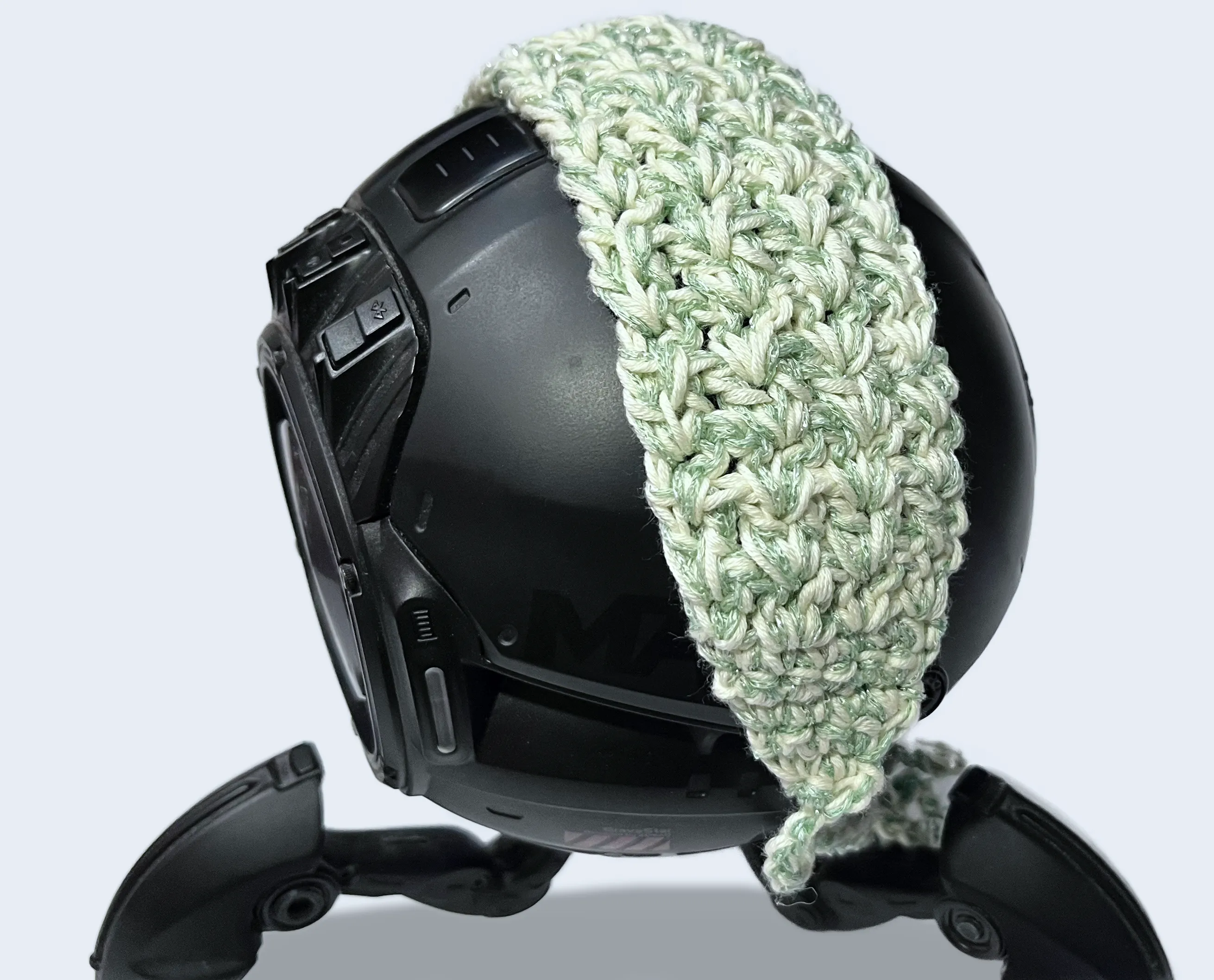Sparkle Green White Hairband